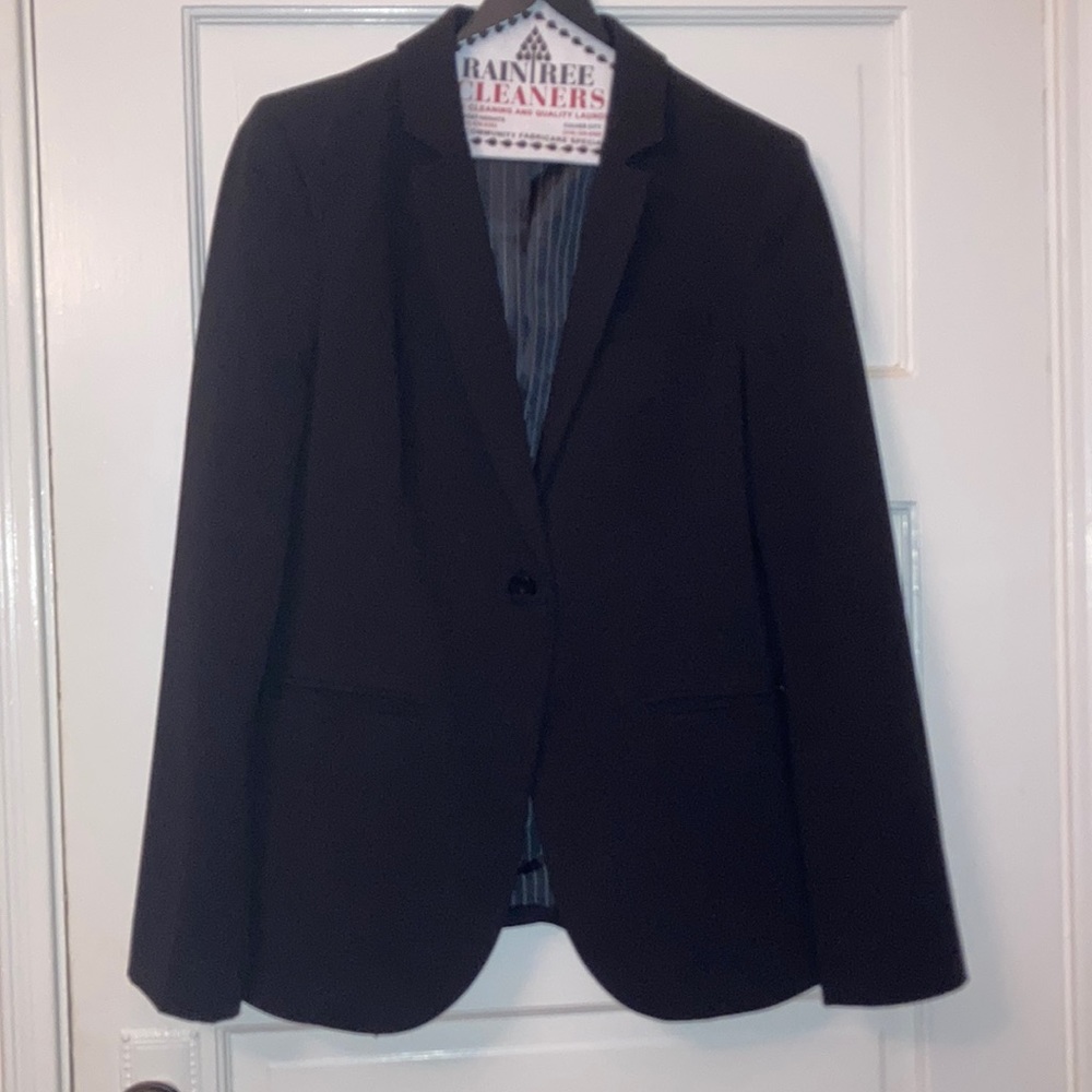Calvin Klein Women's blazer suit jacket top black size 10